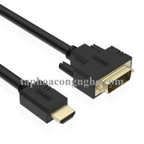Unitek 97161 Y-C220A 24+1 5M Màu Đen Cáp chuyển Hdmi sang Dvi 30097161